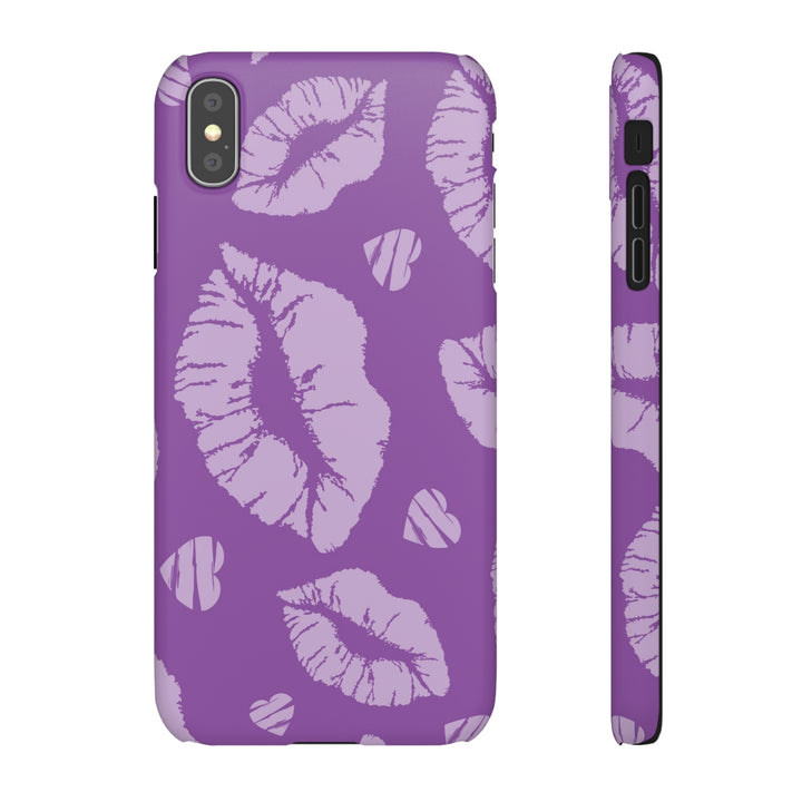 Purple Lips Phone Snap Cases - Beguiling Phenix Boutique
