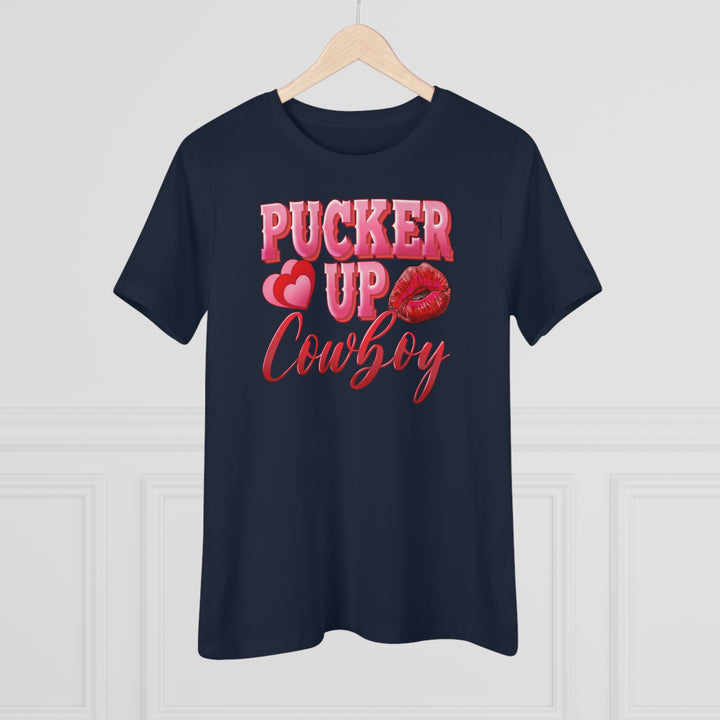 Pucker Up Cowboy Women's Premium Tee - Beguiling Phenix Boutique