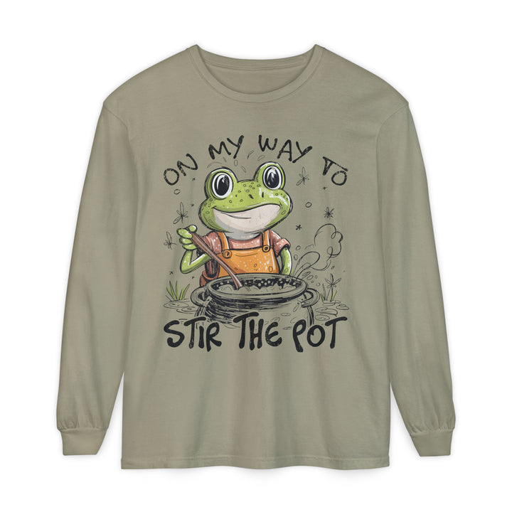 On My Way To Stir the Pot Long Sleeve T-Shirt - Beguiling Phenix Boutique