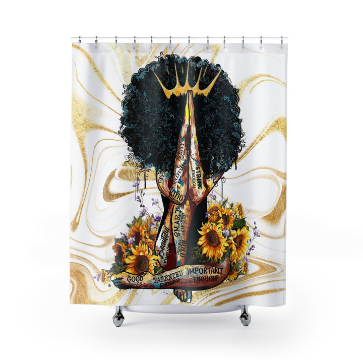 Positive Affirmation Shower Curtain - Beguiling Phenix Boutique