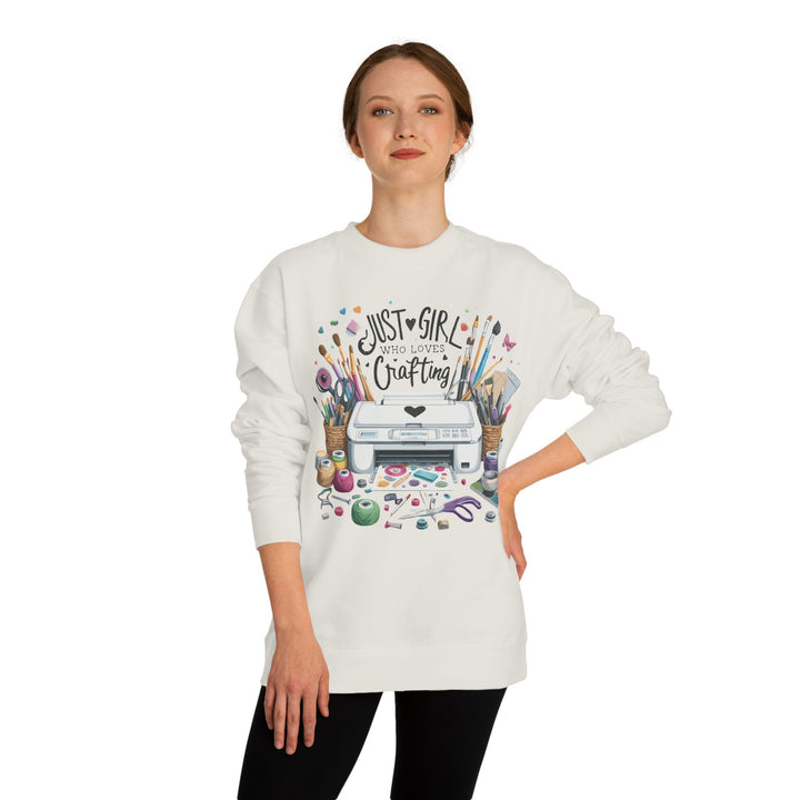 Just a Girl Who Loves Crafting Sweatshirt - Beguiling Phenix Boutique