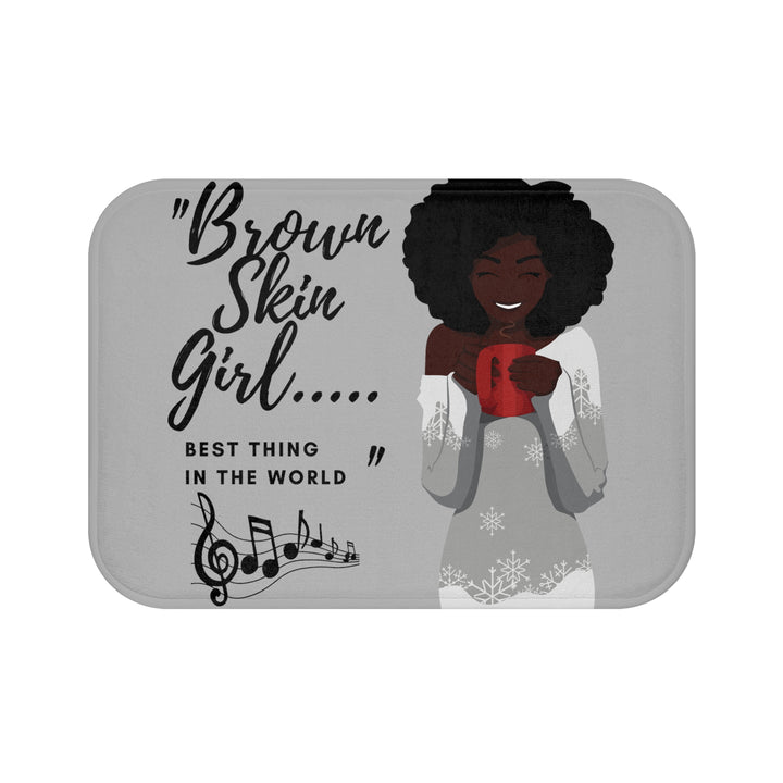 Brown Skin Girl Bath Mat - Beguiling Phenix Boutique