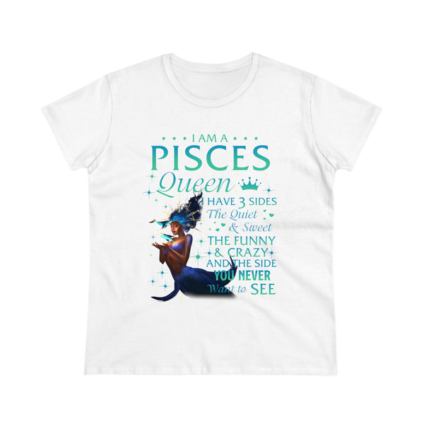 Pisces Queen Women's Heavy Cotton Tee - Beguiling Phenix Boutique