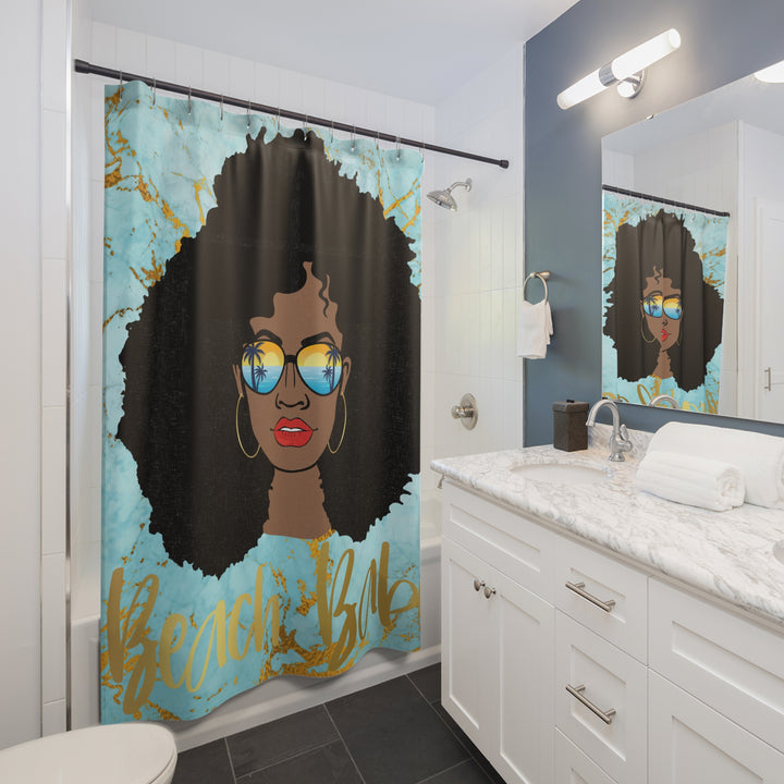 Beach Babe Shower Curtain - Beguiling Phenix Boutique