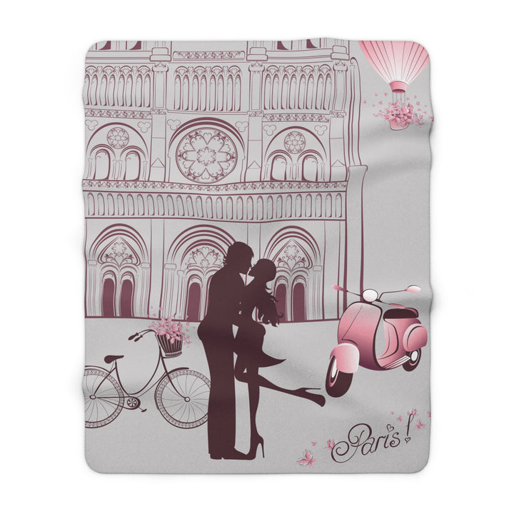 Lovers In Paris Fleece Blanket - Beguiling Phenix Boutique