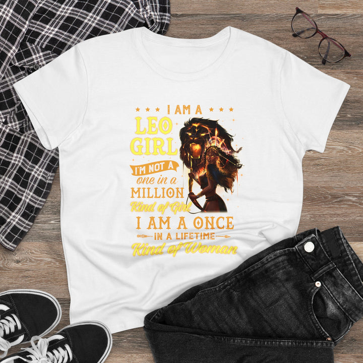 Leo Girl Women's Heavy Cotton Tee - Beguiling Phenix Boutique