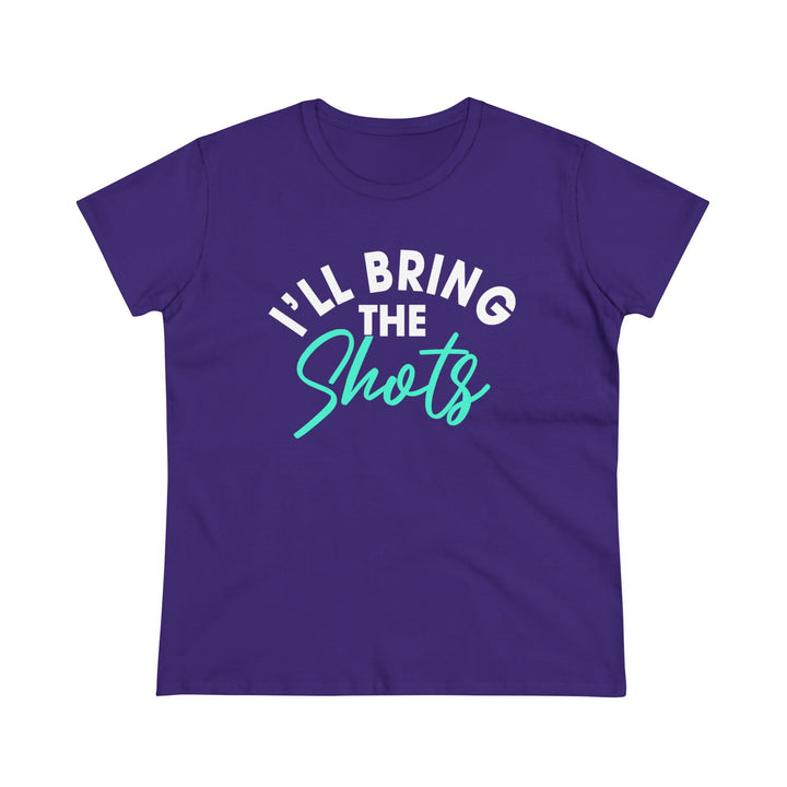 Bring Shots Women's Heavy Cotton Tee - Beguiling Phenix Boutique