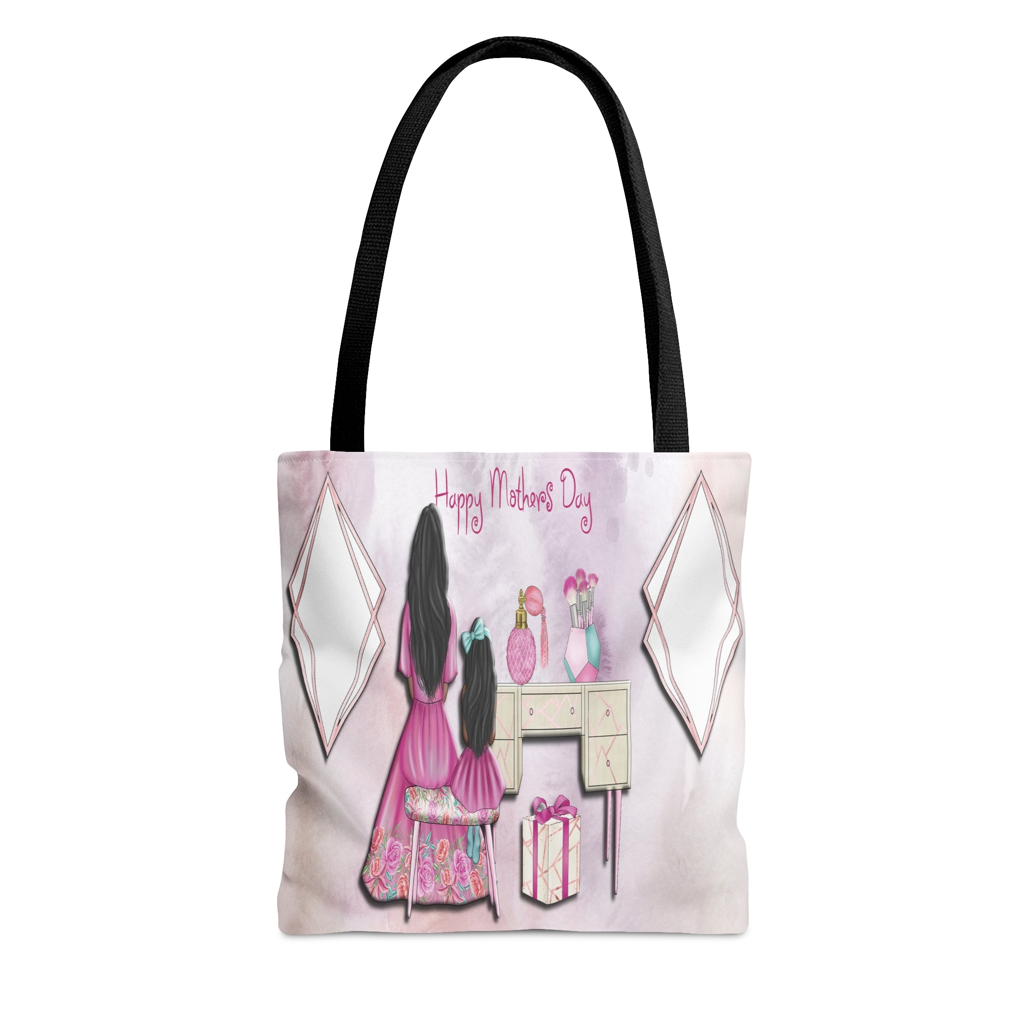 Happy Mothers Day Tote Bag (Brown Girls) (ADD A PICTURE)