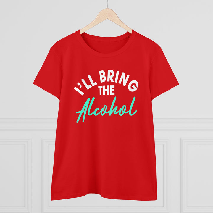 Bring Alcohol Women's Heavy Cotton Tee - Beguiling Phenix Boutique