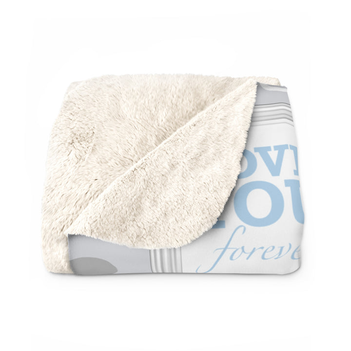 Blue Welcome Baby Fleece Blanket - Beguiling Phenix Boutique