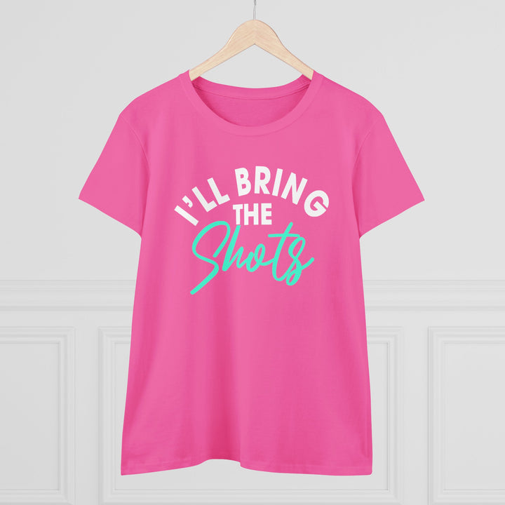 Bring Shots Women's Heavy Cotton Tee - Beguiling Phenix Boutique