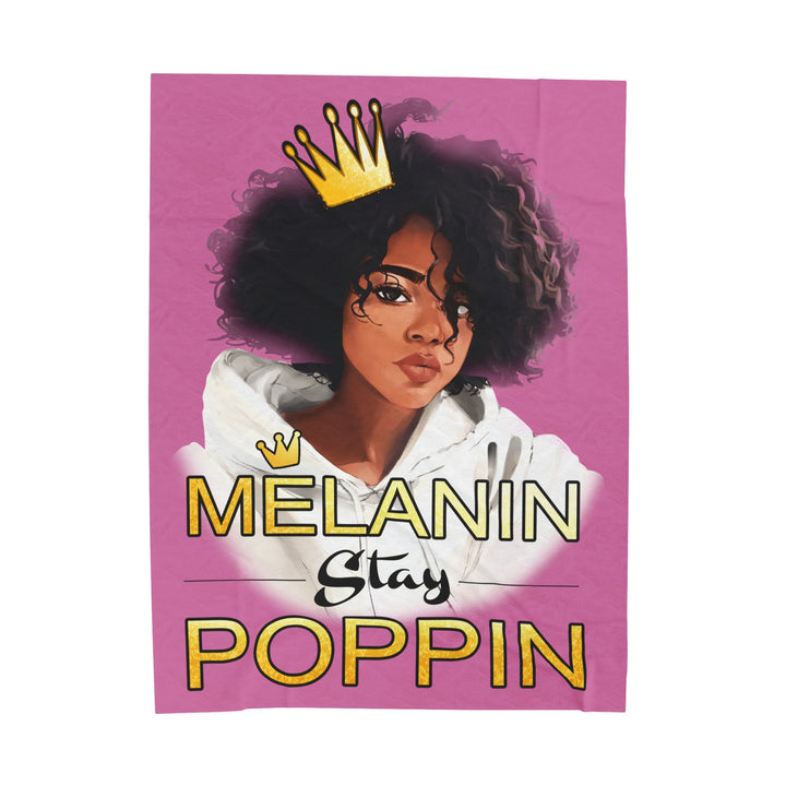 Melanin Stay Popping Plush Blanket - Beguiling Phenix Boutique