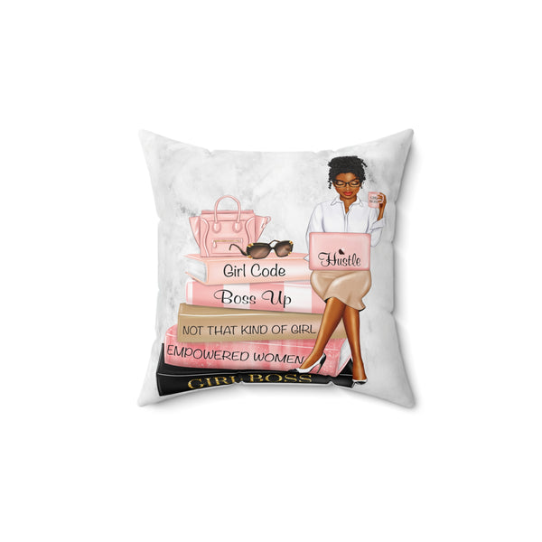 Girl Code Faux Suede Throw Pillow - Beguiling Phenix Boutique