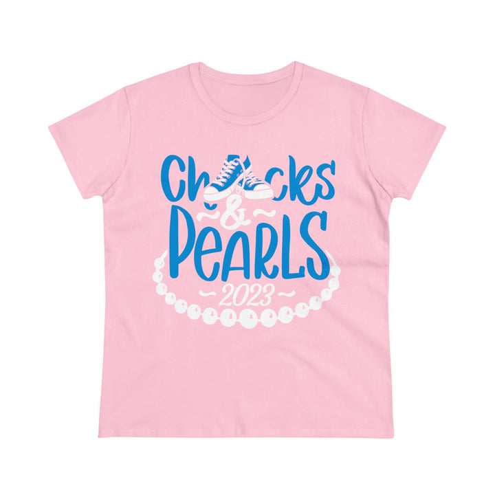 Chucks & Pearls Cotton Tee 2023 - Beguiling Phenix Boutique