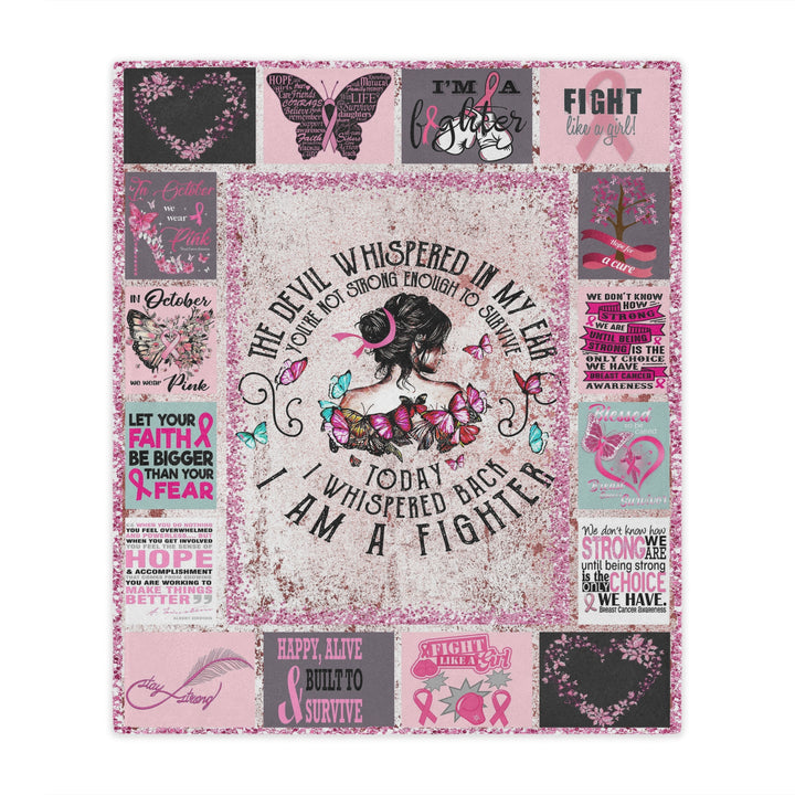 Cancer Fighter Minky Blanket - Beguiling Phenix Boutique