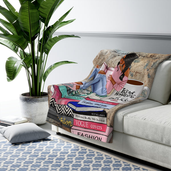 Hoarding Books Fleece Blanket - Beguiling Phenix Boutique