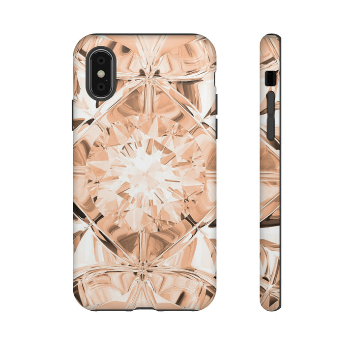 Peach Diamond Tough Phone Cases - Beguiling Phenix Boutique