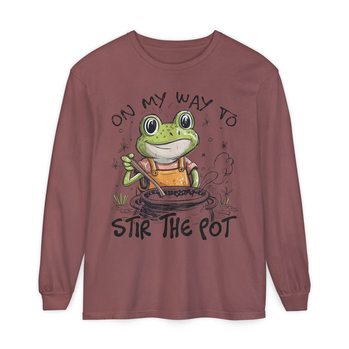 On My Way To Stir the Pot Long Sleeve T-Shirt - Beguiling Phenix Boutique