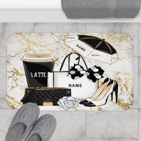 Monogram Bath Mat - Beguiling Phenix Boutique