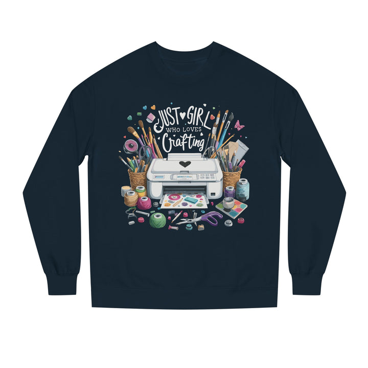 Just a Girl Who Loves Crafting Sweatshirt - Beguiling Phenix Boutique