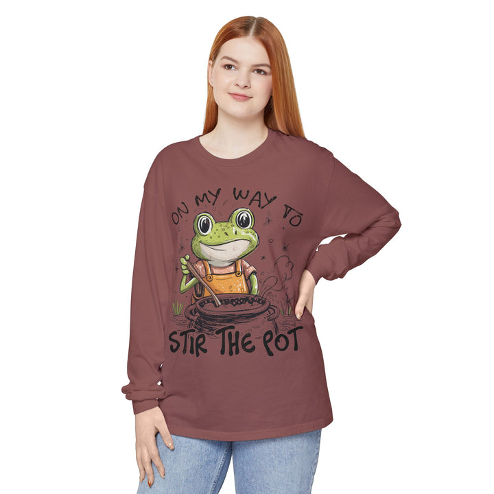 On My Way To Stir the Pot Long Sleeve T-Shirt - Beguiling Phenix Boutique