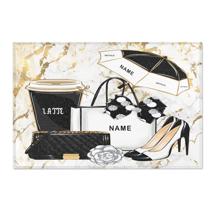 Monogram Area Rug - Beguiling Phenix Boutique