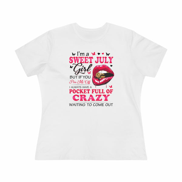 Sweet July Girl Women's Premium Tee - Beguiling Phenix Boutique