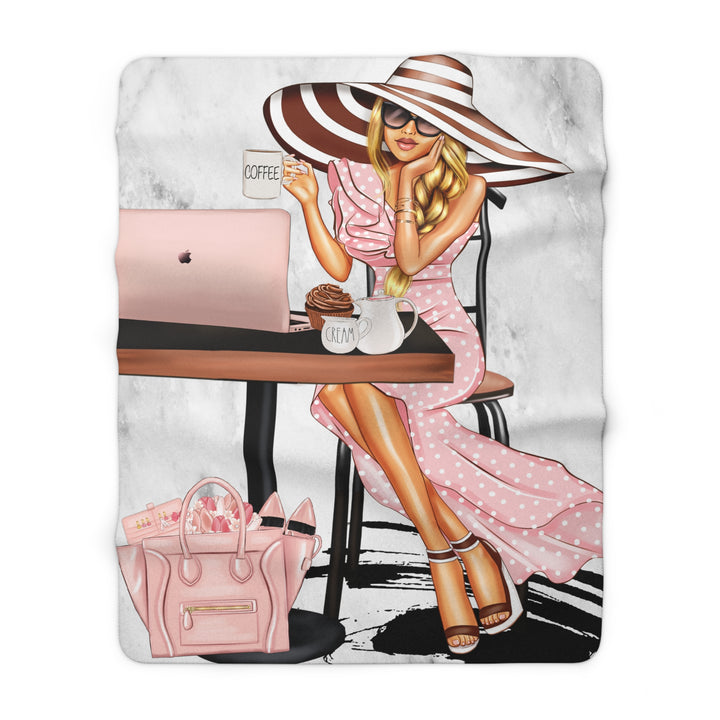 Coffee & Goals Fleece Blanket - Beguiling Phenix Boutique