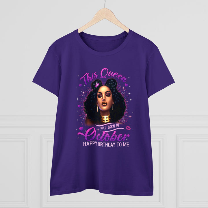 October Birthday Women's Heavy Cotton Tee - Beguiling Phenix Boutique