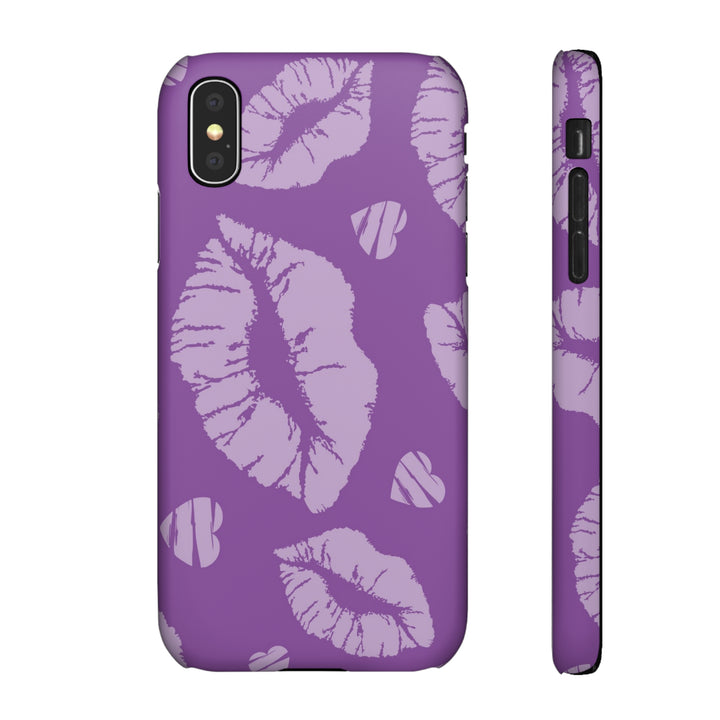 Purple Lips Phone Snap Cases - Beguiling Phenix Boutique