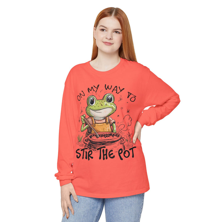 On My Way To Stir the Pot Long Sleeve T-Shirt - Beguiling Phenix Boutique