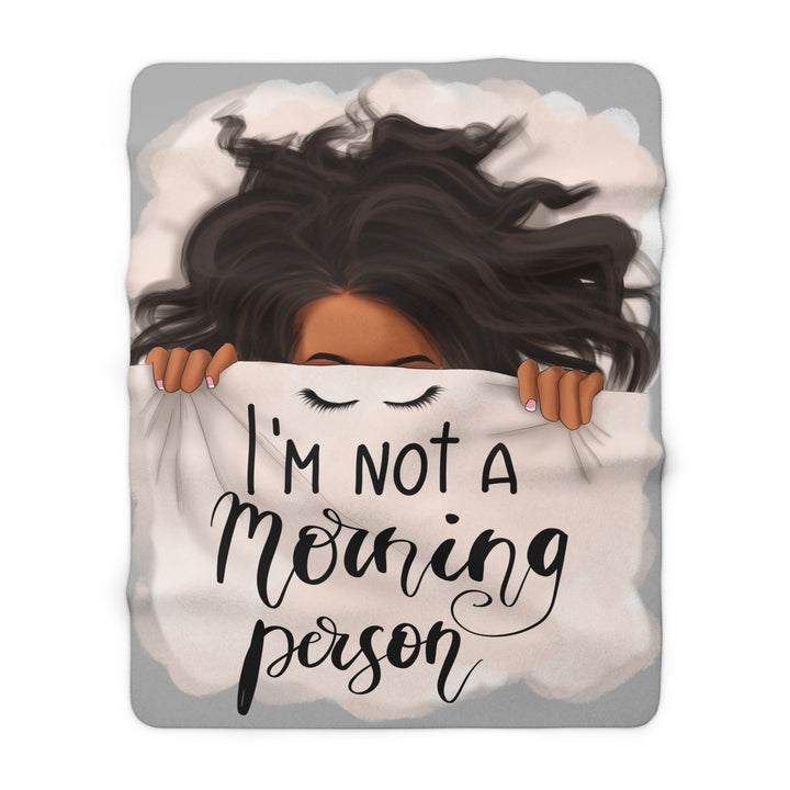 Not A Morning Person Fleece Blanket - Beguiling Phenix Boutique