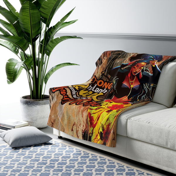 Melanin Queen Fleece Blanket - Beguiling Phenix Boutique