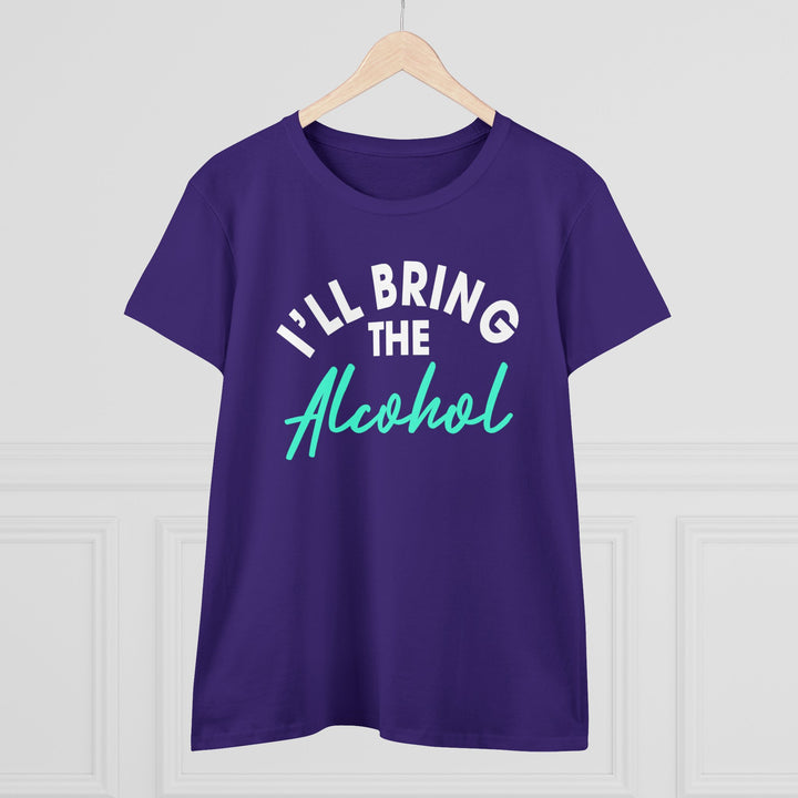 Bring Alcohol Women's Heavy Cotton Tee - Beguiling Phenix Boutique
