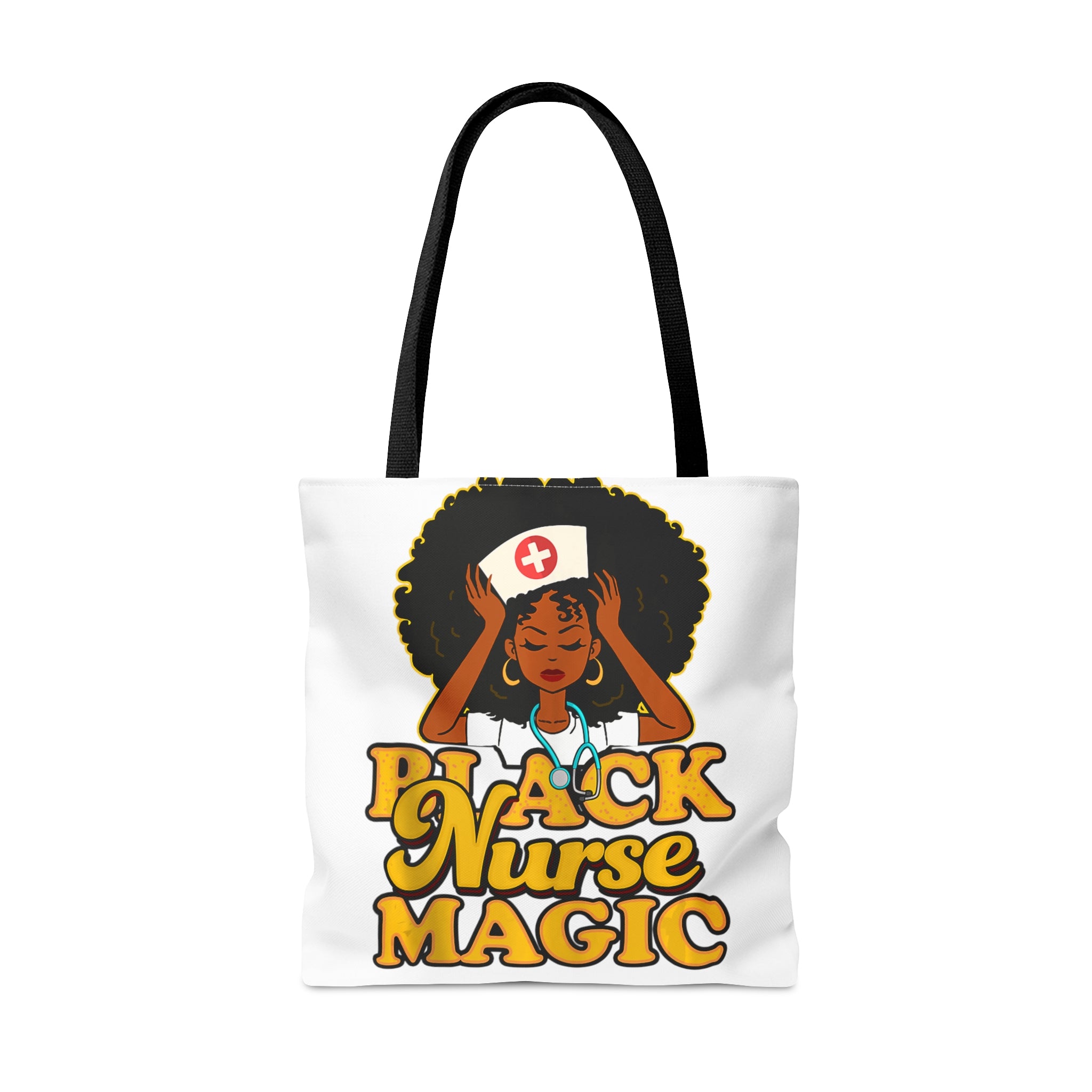 Black Nurse Magic Tote Bag