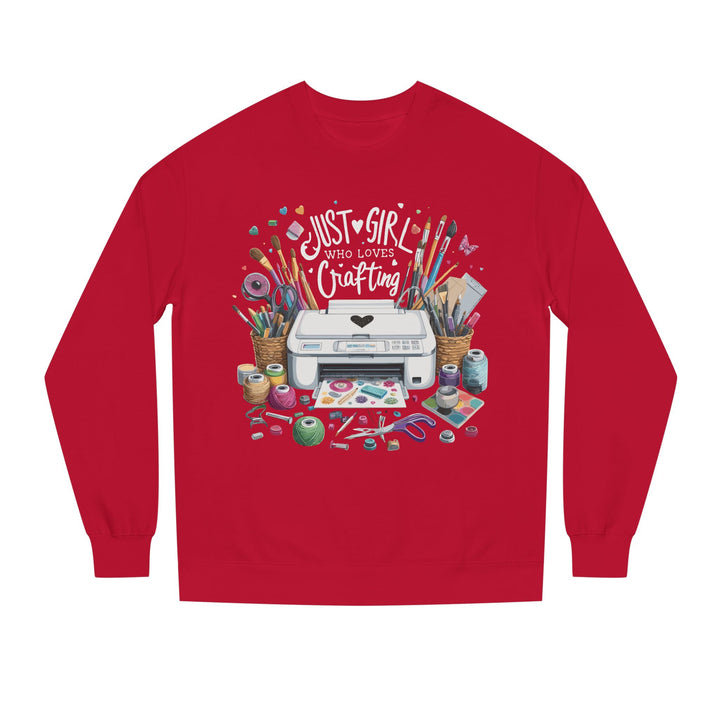 Just a Girl Who Loves Crafting Sweatshirt - Beguiling Phenix Boutique