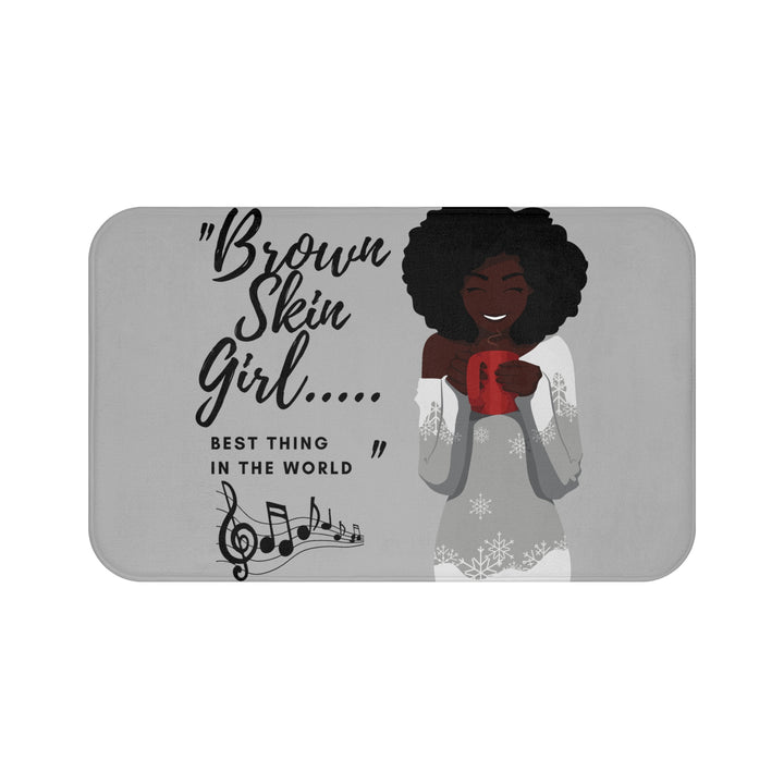 Brown Skin Girl Bath Mat - Beguiling Phenix Boutique