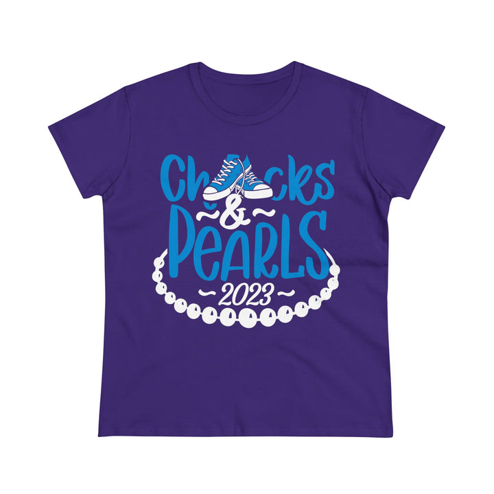 Chucks & Pearls Cotton Tee 2023 - Beguiling Phenix Boutique