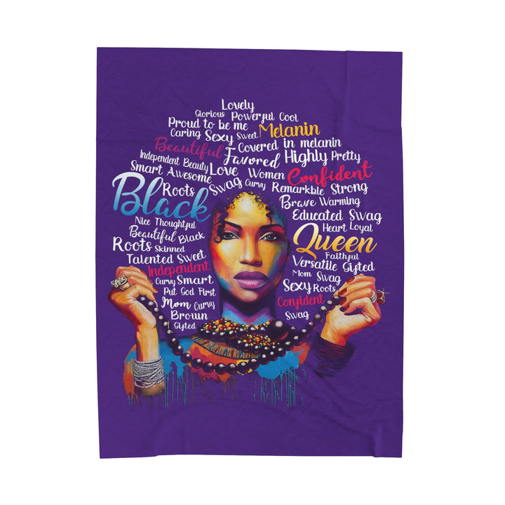 Black Queen Plush Blanket - Beguiling Phenix Boutique