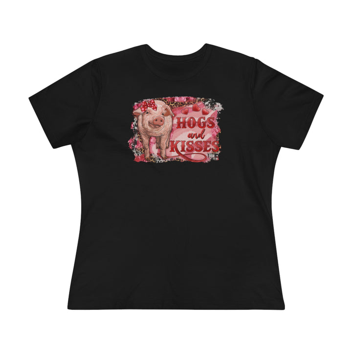 Hogs and Kisses Women's Premium Tee - Beguiling Phenix Boutique