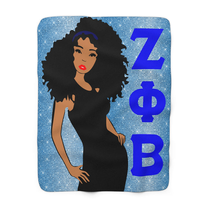 Zeta Phi Beta Fleece Blanket - Beguiling Phenix Boutique