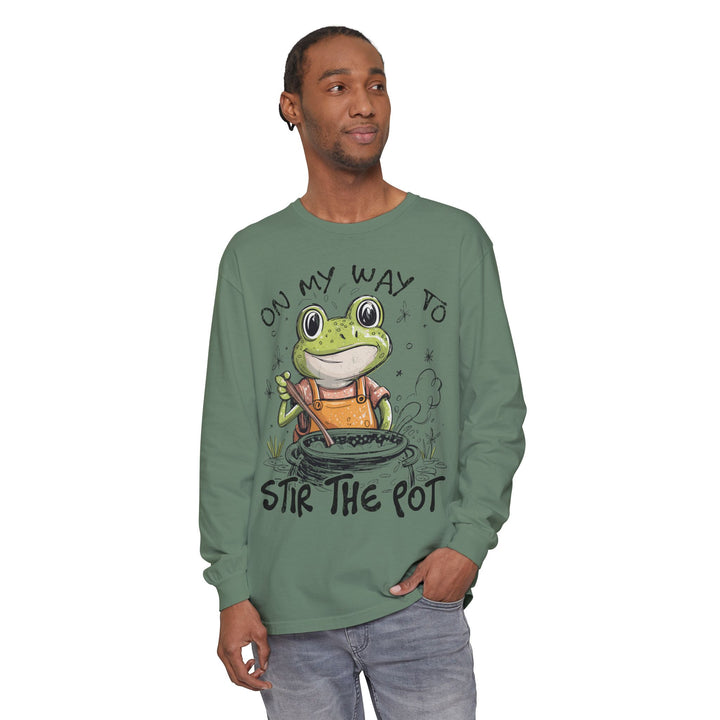 On My Way To Stir the Pot Long Sleeve T-Shirt - Beguiling Phenix Boutique