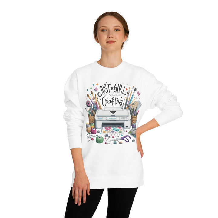 Just a Girl Who Loves Crafting Sweatshirt - Beguiling Phenix Boutique
