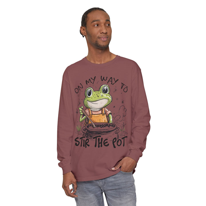 On My Way To Stir the Pot Long Sleeve T-Shirt - Beguiling Phenix Boutique