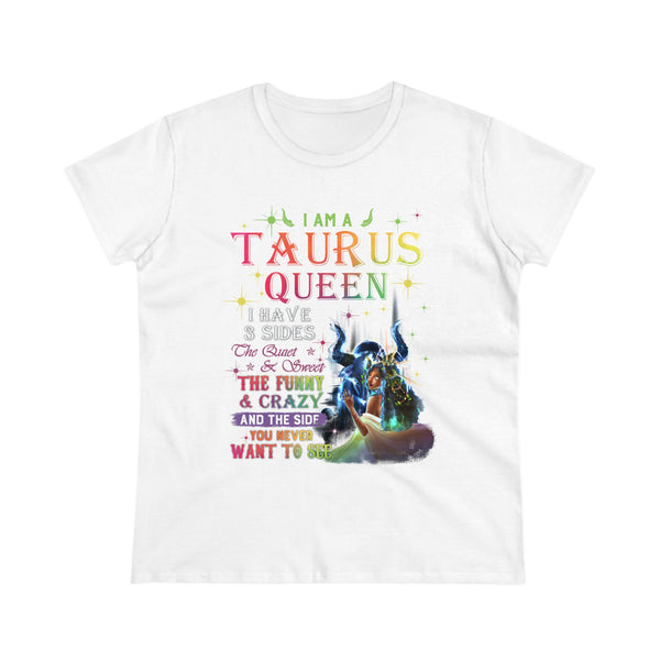 Taurus Queen Women's Heavy Cotton Tee - Beguiling Phenix Boutique