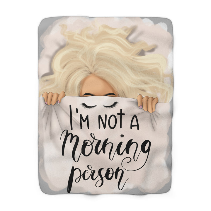 Not A Morning Person Fleece Blanket - Beguiling Phenix Boutique