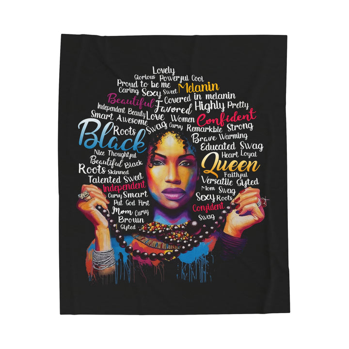 Black Queen Plush Blanket - Beguiling Phenix Boutique