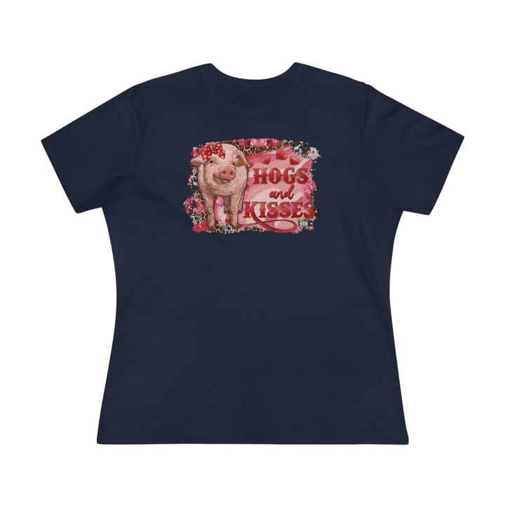 Hogs and Kisses Women's Premium Tee - Beguiling Phenix Boutique
