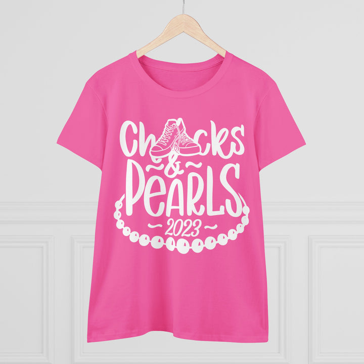 Chucks & Pearls Cotton Tee 2023 - Beguiling Phenix Boutique