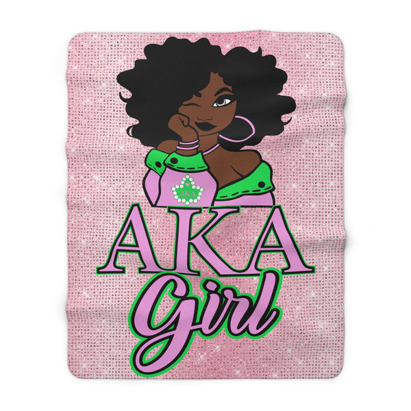 AKA Girl Fleece Blanket - Beguiling Phenix Boutique